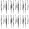 24 Pcs Mini Tweezers Bulk Pack  3.5" Stainless Steel Bulk Tweezers First Aid with Heart Clamps, Designed for Effortless Eyebrow Plucking  Compact Size, Designed for Home & Professional Use view 1