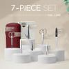 Manicure Set Solingen Made in Germany - 7 Piece Exclusive Finger & Toe Nail Clippers Kit for Women and Men in Real Leather Case, Color Red view 3