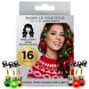 Beardaments Light Up Hair Lights - The Original Ornaments from, 16pc Colorful Christmas Hair Baubles for Holiday Cosplay Women Party Costume view 1