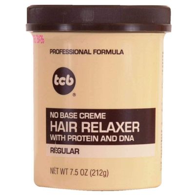TCB No Base Creme Hair Relaxer With Protein And DNA Regular 7.5 Oz,Pack of 6
