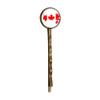 Canada Flavor Flag and Maple Leaf Retro Metal Hair Bobby Pin Headwear view 1