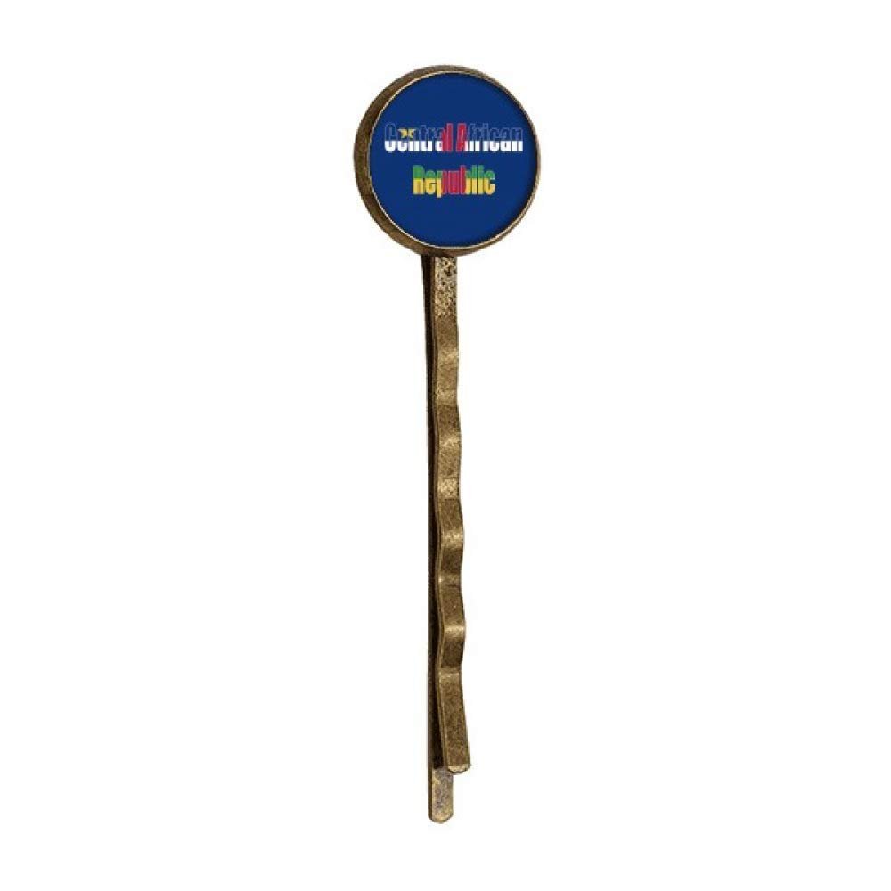 Central African Country Flag Name Retro Metal Hair Bobby Pin Headwear