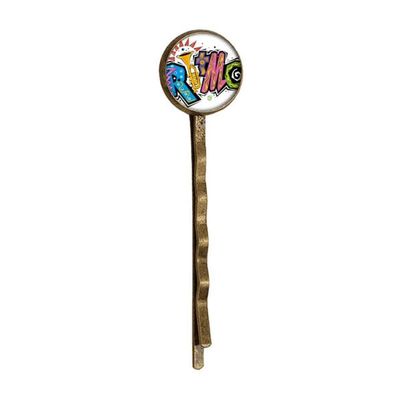 Mexico Culture Elment Many Colors Ritmo Slogan Retro Metal Hair Bobby Pin Headwear