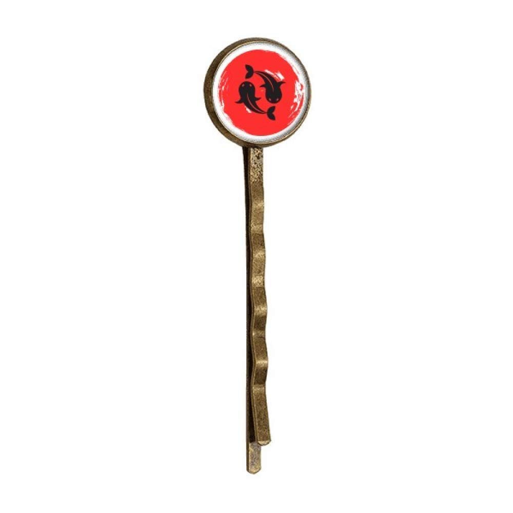 Goldfish Abstract Brush Japan Retro Metal Hair Bobby Pin Headwear