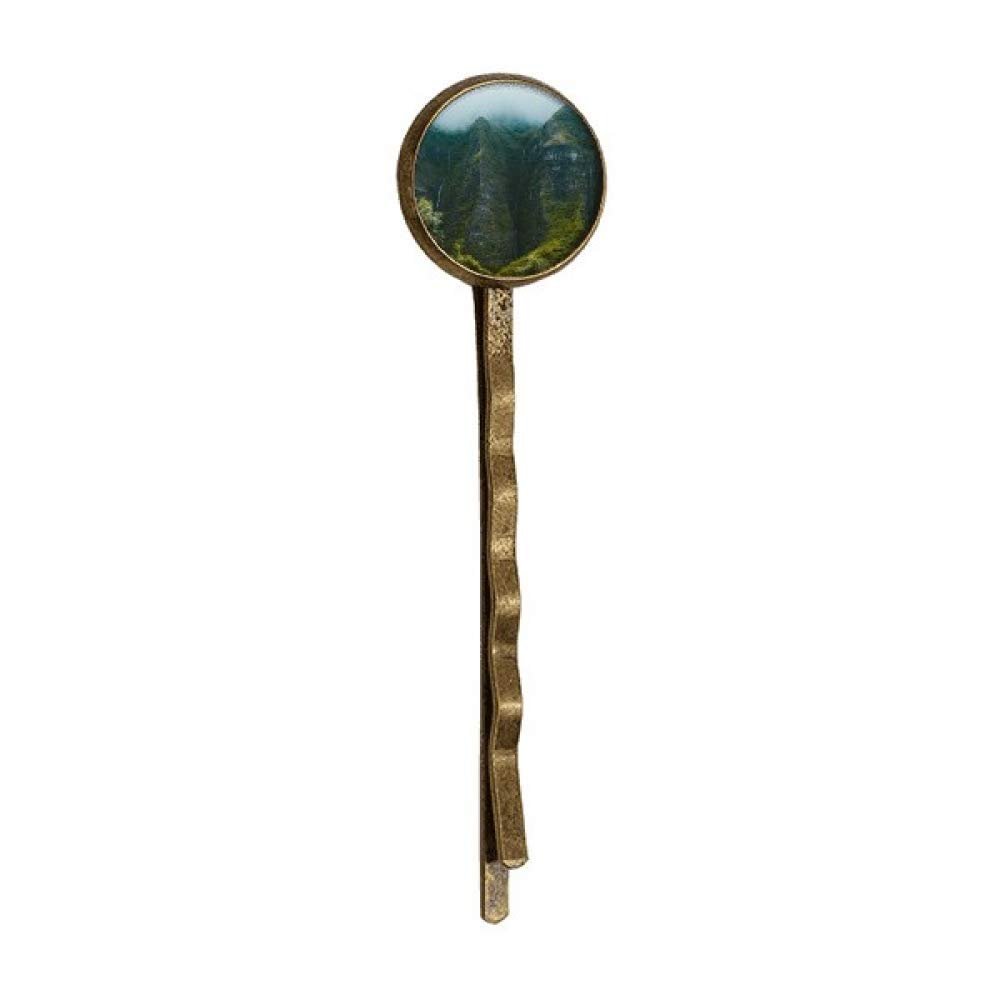 Jungle Valley Cliff Fog Forest Retro Metal Hair Bobby Pin Headwear