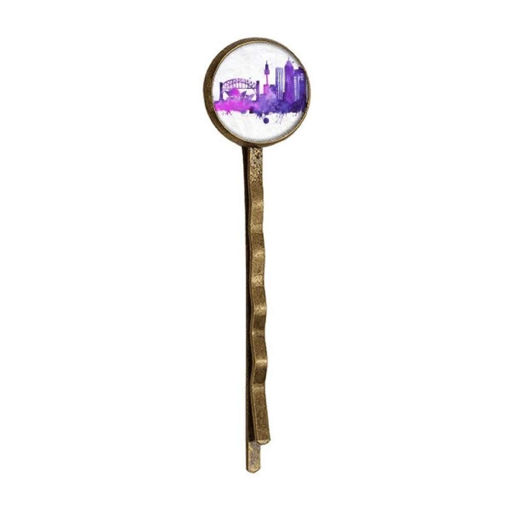 Australia Sydney Opera House Watercolor Retro Metal Hair Bobby Pin Headwear