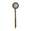 Arabic Style Black White Pattern Retro Metal Hair Bobby Pin Headwear view 1
