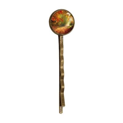 Green Forestry Science Nature Scenery Retro Metal Hair Bobby Pin Headwear