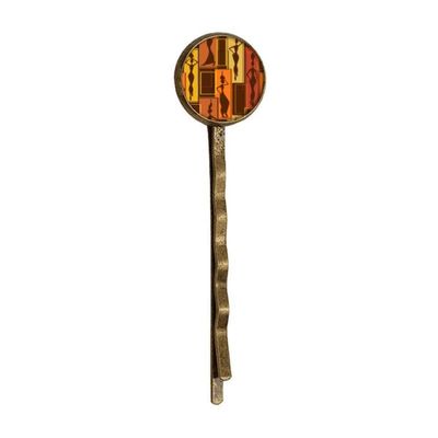 Africa Aboriginal Black Women Art Abstract Retro Metal Hair Bobby Pin Headwear