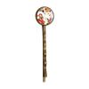 Crane Folding Fan Sakura Pattern Retro Metal Hair Bobby Pin Headwear view 1