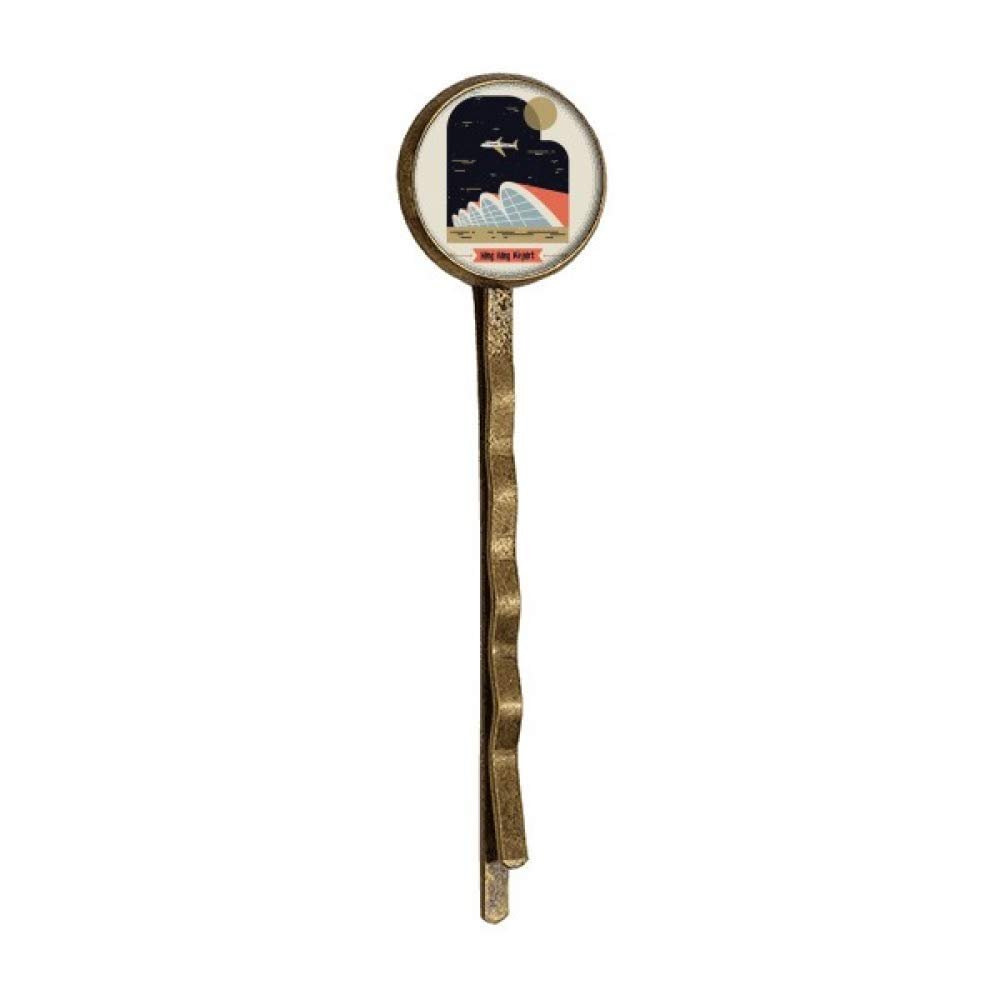 Hong Kong International Airport Retro Metal Hair Bobby Pin Headwear