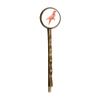 Red Bird Abstract Origami Pattern Retro Metal Hair Bobby Pin Headwear view 1