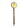 F Alphabet Flower Cute Pattern Retro Metal Hair Bobby Pin Headwear view 1