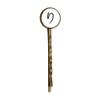 Japanese Hiragana Character RI Retro Metal Hair Bobby Pin Headwear view 1