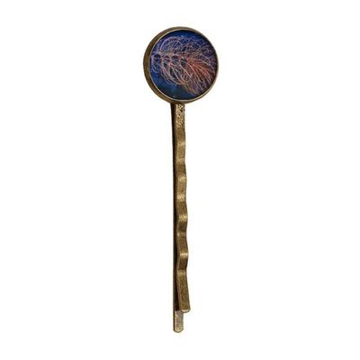 Ocean Water Line Science Nature Picture Retro Metal Hair Bobby Pin Headwear