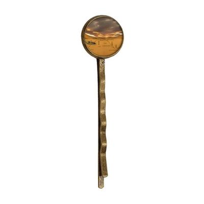 Map Desert Along the Way to the Silk Road Retro Metal Hair Bobby Pin Headwear