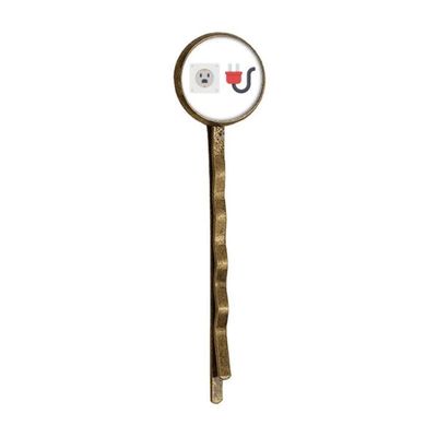 Plug Socket Circuit Diagram Pattern Retro Metal Hair Bobby Pin Headwear