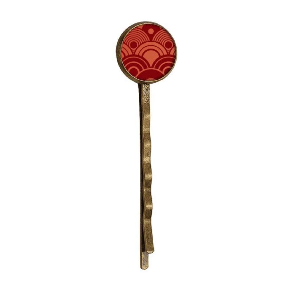 Water Wave Pattern Chinese Japanese Style Asia Retro Metal Hair Bobby Pin Headwear