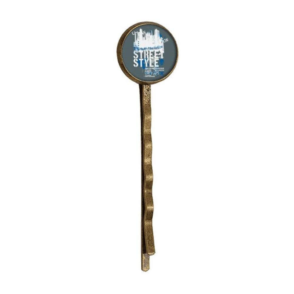 Graffiti Street Landmark Urban Art Pattern Retro Metal Hair Bobby Pin Headwear