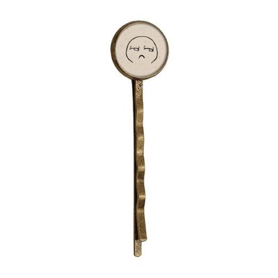 Strabismus Tapir Mouth Black Face Retro Metal Hair Bobby Pin Headwear