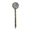 Woodcut Painting Line Wave Texture Retro Metal Hair Bobby Pin Headwear view 1