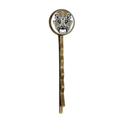 Peking Opera Head Colorful Wangwujiang Retro Metal Hair Bobby Pin Headwear