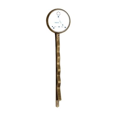 Pisces Constellation Sign Zodiac Retro Metal Hair Bobby Pin Headwear