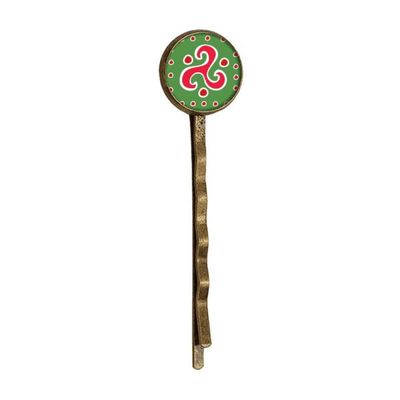 Spiral Dart Mexico Totems Ancient Civilization Retro Metal Hair Bobby Pin Headwear