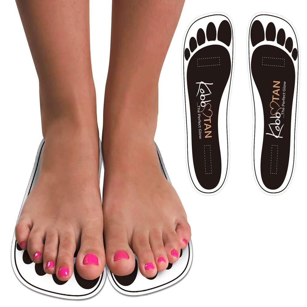 60 Pairs(120feets)Spray Tan Feet Pads Disposable & Economic Black Feet pads for Spray tanning,Use in Tanning booth,Sunless Tanning at Home or Beauty Salon-Non Slip-Comfortable-Hygienic-Ultra Bronzing