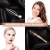 10 Pieces Geometric Metal Hair Clips and Barrettes for Women Girls - Hair Styling Accessories, Minimalist Wedding Headwear (Rose Gold) view 3