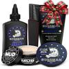 Bossman Complete Beard Kit  Men's Beard Oil Jelly, Fortifying Shower Conditioner, Balm, Mustache Wax & Comb  Beard Softener & Grooming Care  Men Gift Set (Royal Oud Scent) view 1