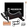 Beard Shaper, Beard Shaping Tools, Include Beard Template Guide, Professional Straight Edge Razor, 10 Count of Double Edge Blade, Barber Pencil, Beard Comb, 2 Stainless Steel Scissors view 1