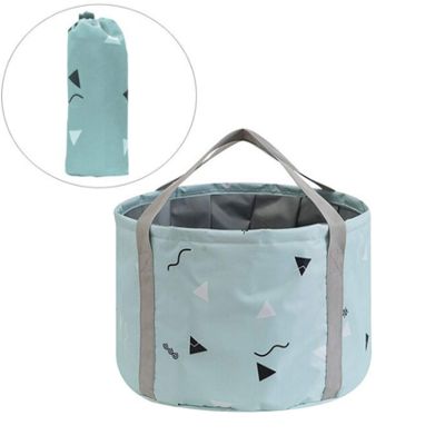 24L Large Collapsible Foot Bath Tub for Travel Camping, Portable Foot Soak Spa Basin Foldable Water Bucket for Soaking Feet, Green