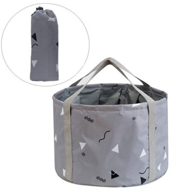 24L Collapsible Foot Bath Basin for Soaking Men Large Feet, Portable Foot Soak Tub Water Bucket for Travel Camping, Grey