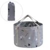 24L Collapsible Foot Bath Basin for Soaking Men Large Feet, Portable Foot Soak Tub Water Bucket for Travel Camping, Grey view 1