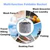 24L Collapsible Foot Bath Basin for Soaking Men Large Feet, Portable Foot Soak Tub Water Bucket for Travel Camping, Grey view 3