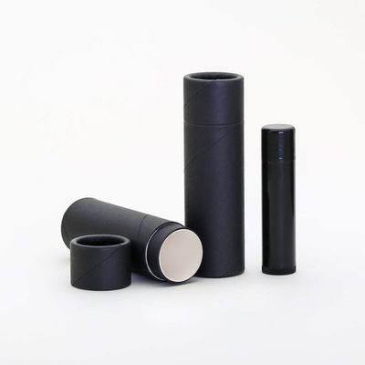 1 OZ Black Paperboard Lip Balm/Salve/Cosmetic/Lotion Tubes x 500