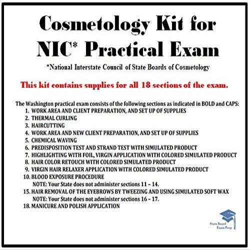 Cosmetology Kit for NIC Practical Exam (Washington State)