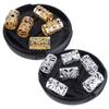 100pcs Dreadlocks Braiding Beads, Silver Gold Hair Coil Dreadlocks Meal Cuffs Tubes DIY Braid Rings for Kid Girl Women Hair Braiding view 2