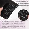 Anrosa Yaki Clip ins Hair Extensions Clip in Human Hair 1B Natural Color Straight Yaki Hair Clip in Extensions for African American Black Women 22 Inch 120 Gram view 4