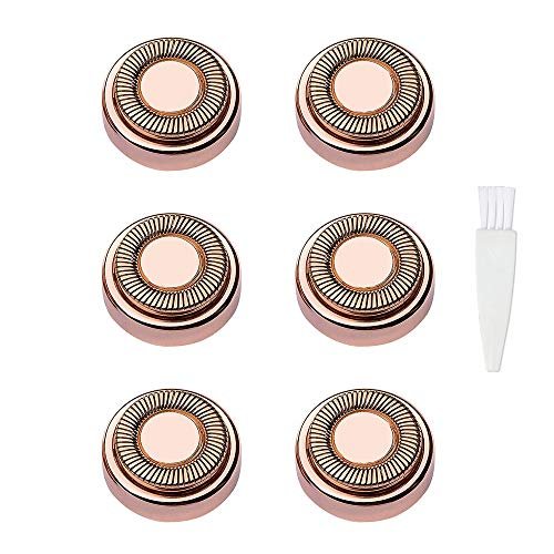 Facial Hair Remover Replacement Heads for Women, Painless Eyebrow Hair Remover Trimmer Blades, Perfect Touch and Smooth Finishing, with Cleaning Brush, As Seen ON TV