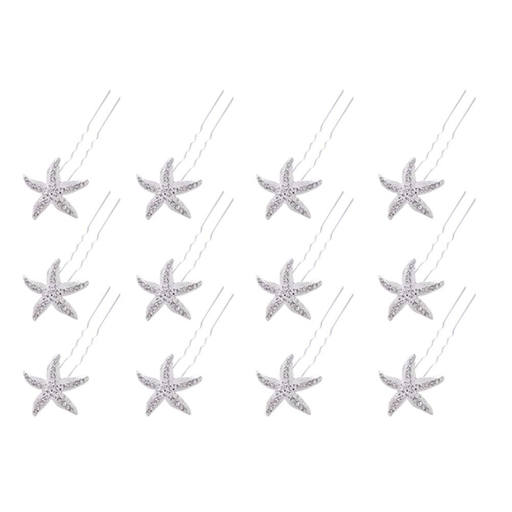 12pcs star bobby pins ladies hair star barrettes rhinestone bride hair pins u shape pins women bridal clip wedding pin pin rhinestones woman