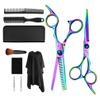 Beaupretty 1set Hairdressing Scissors Kit Barber Scissors Flat Tooth for Hair Cutting Trimming and Thinning for Home and Professional Use view 1