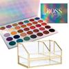 35 Colors Eye Shadow Palette - Highly Pigmented Matte Shimmer Glitter Metallic Natural Eye Powder Waterproof Long Lasting + Makeup Storage Organizer - Easily Organize Your Make Up Brushes And Jewelry view 1
