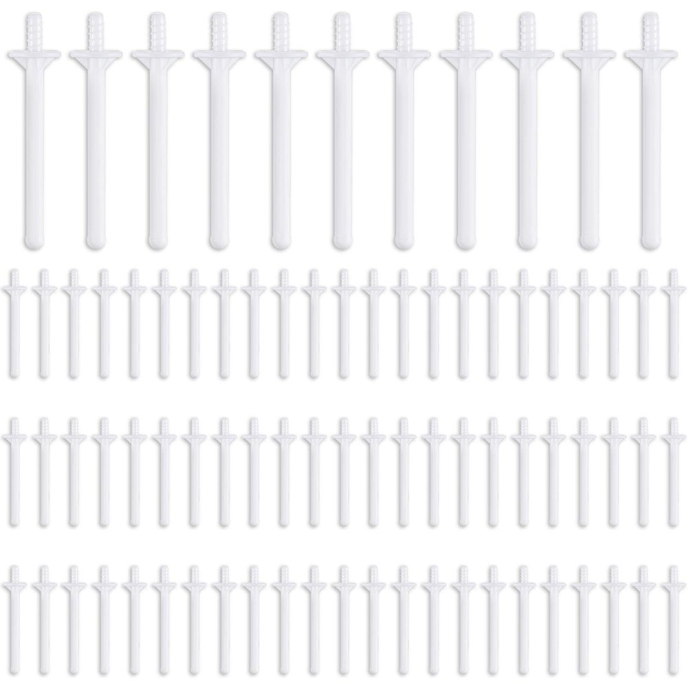 50 Pieces Nose Wax Sticks Applicators Plastic Wax Rod Wand Strips Nostril Cleaning Removal for Men Women Cleaning Nostrils Nasal and Removing Hair