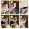 (98 Pcs) Ear Piercing Gun Tool Set with Ears Studs and Silicone Backs, Professional Painless Hole Tool kit, Stainless Steel Piercing Tool Kit (Black) view 3