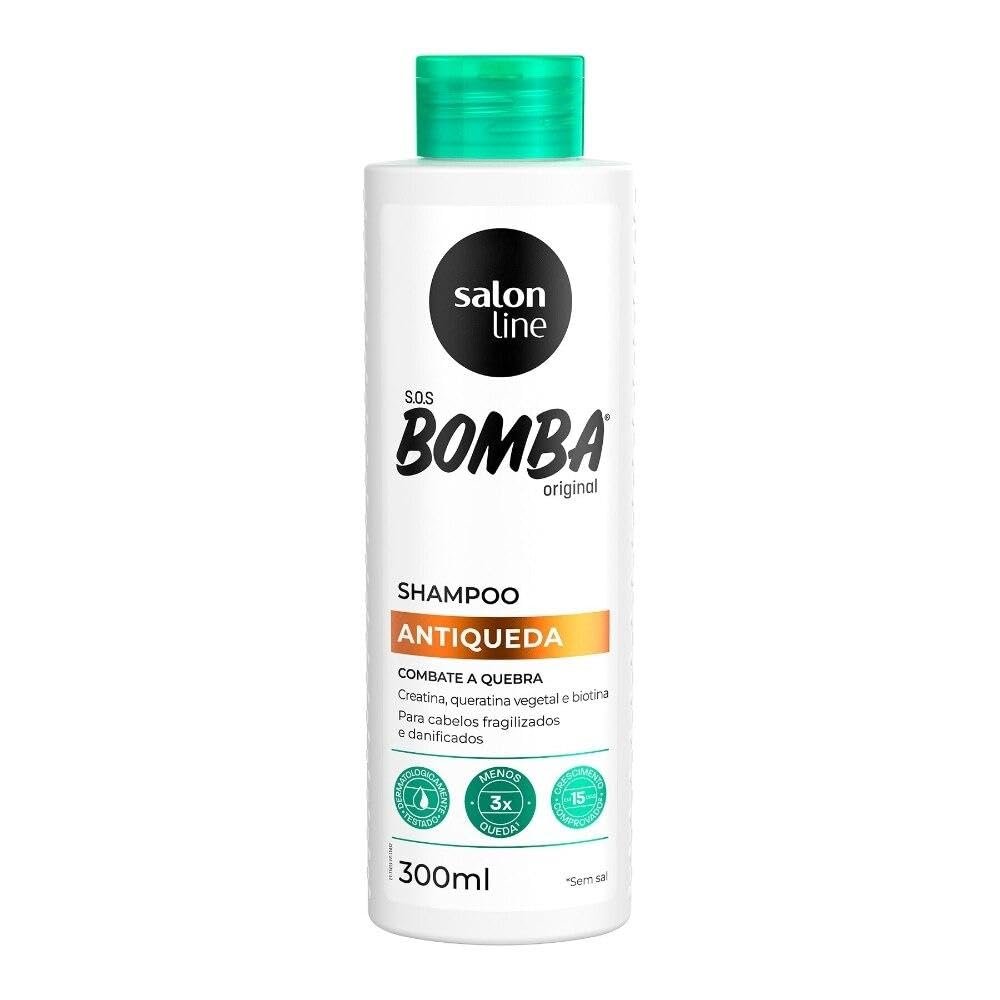 Salon Line - Linha SOS Bomba (Antiqueda) - Shampoo 300 ML - (SOS Bomb (Anti-fall) - Shampoo 10.14 Fl Oz)