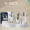 Manicure Set Women and Men  12-Piece Professional Grooming Kit with Premium Tools, Genuine Leather Case, and exclusive Glass Nail File for Hand & Foot Care, German Quality view 3