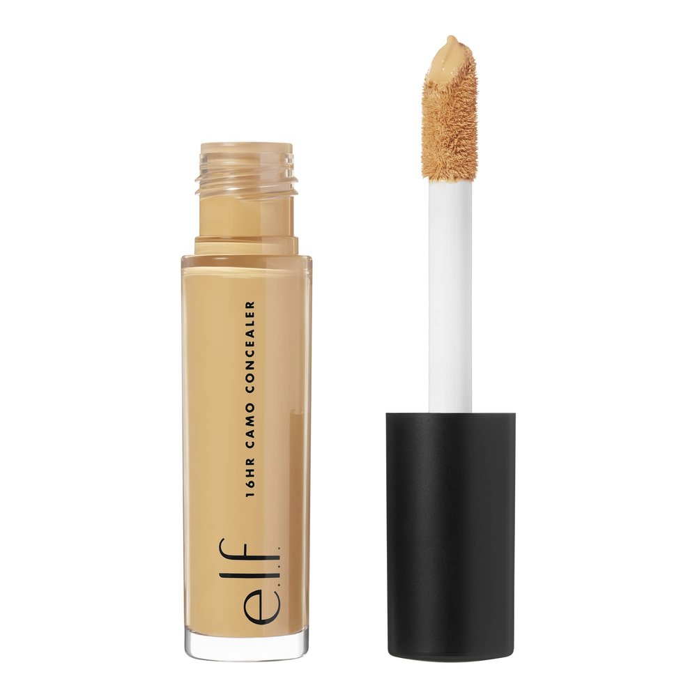 e.l.f. 16HR Camo Concealer, Full-Coverage, Highly-Pigmented Face Concealer With A Matte Finish, Crease-proof, Vegan & Cruelty-Free, Deep Caramel