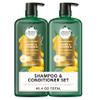 Herbal Essences Sulfate Free Shampoo and Conditioner Set, Infused with Honey and Vitamin B, Moisturizing, Safe for Color Treated Hair, Paraben & Mineral Oil-Free, bio:renew, 20.2 Fl Oz Each, 2 Pack view 1